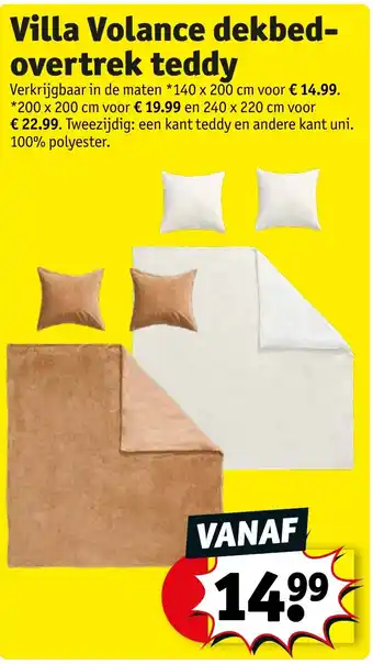Kruidvat Villa Volance dekbed-overtrek teddy aanbieding