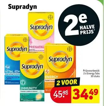 Kruidvat Supradyn 2 x Energy Tabs aanbieding