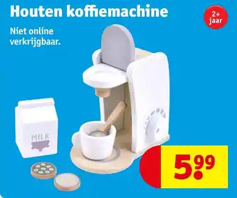 Houten koffiemachine