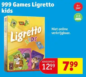 Kruidvat 999 Games Ligretto kids aanbieding