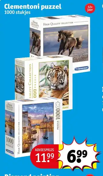 Kruidvat Clementoni puzzel 1000 stukjes aanbieding
