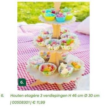 AVA Houten etagère 3 verdiepingen aanbieding