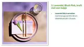 AVA Lavendel gala-servetten met linnengevoel aanbieding