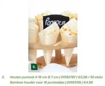 AVA Houten puntzak aanbieding