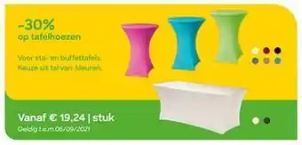-30% op tafelhoezen