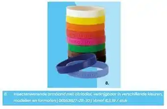 Insectenwerende armband met citriodiol