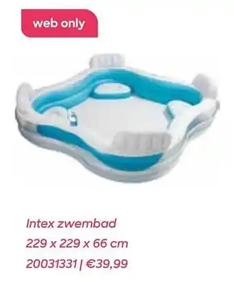Intex zwembad 229x229x66 cm
