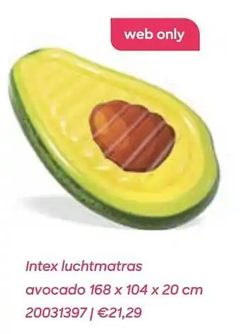 Intex luchtmatras avocado 168x104x20 cm
