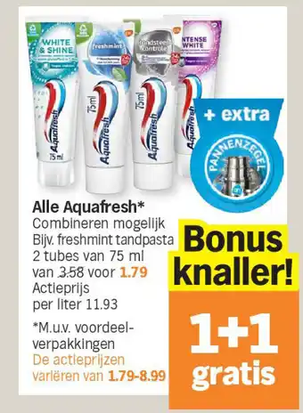 Albert Heijn Alle aquafresh aanbieding
