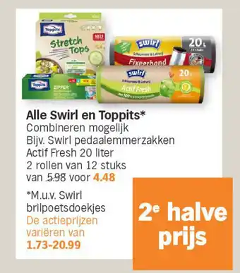 Albert Heijn Alle swirl en toppits aanbieding