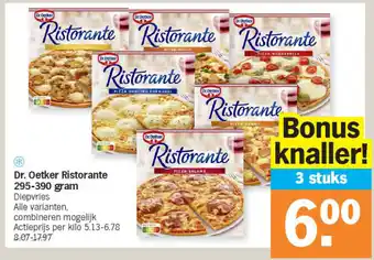 Albert Heijn Dr. oetker ristorante 295-390 gram aanbieding