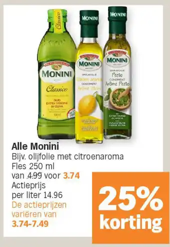 Albert Heijn Alle monini aanbieding