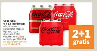 Albert Heijn Coca-cola 6 x 1.5 literflessen aanbieding