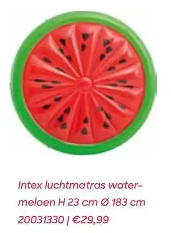 Intex luchtmatras watermeloen