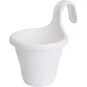 Brico Elho balkon bloempot ’Corsica Easy Hanger Single’ wit 27 cm aanbieding