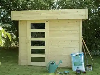 Brico Solid tuinhuis Bergen hout 242x204cm aanbieding