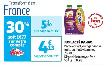 Auchan JUS LACTÉ DANAO aanbieding