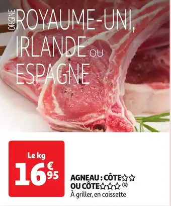 Auchan AGNEAU CÔTE OU CÔTE aanbieding
