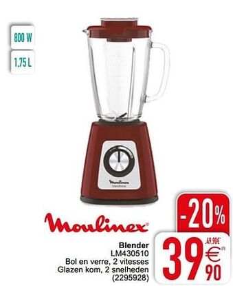 Cora Moulinex blender lm430510 aanbieding