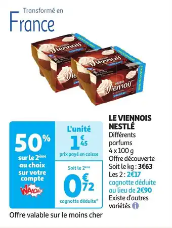 Auchan LE VIENNOIS NESTLÉ aanbieding