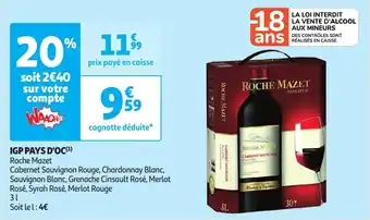Auchan IGP PAYS D'OC aanbieding
