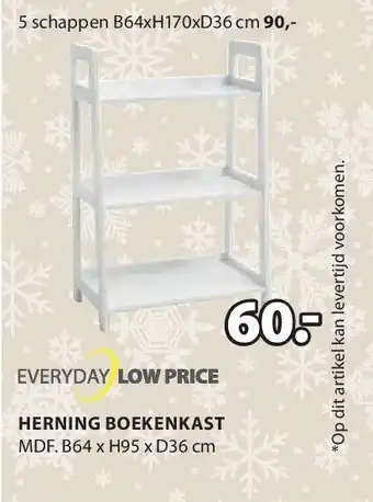 Jysk Herning boekenkast aanbieding