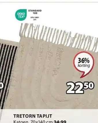 Jysk Tretorn tapijt aanbieding