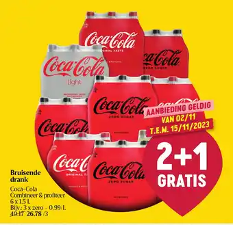 Delhaize Bruisende drank 6 x 1,5 L aanbieding