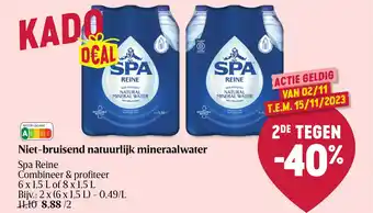 Delhaize Niet-bruisend natuurlijk mineraalwater aanbieding