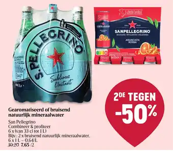 Delhaize Gearomatiseerd of bruisend natuurlijk mineraalwater aanbieding