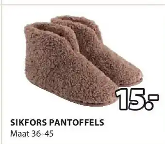 Jysk Sikfors pantoffels aanbieding