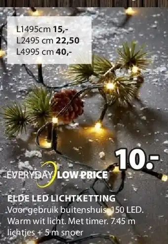 Jysk Elde led lichtketting aanbieding
