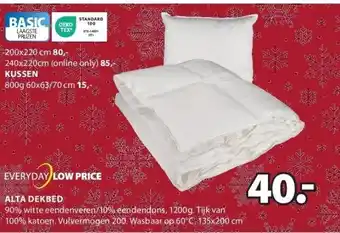 Jysk Alta dekbed aanbieding