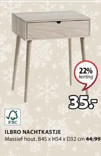 Jysk Ilbro nachtkastje aanbieding