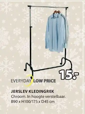 Jysk Jerslev kledingrek aanbieding
