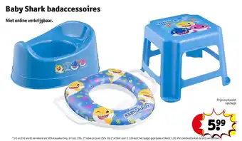 Kruidvat Baby Shark badaccessoires aanbieding
