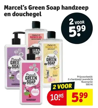 Kruidvat Marcel's Green Soap handzeep en douchegel aanbieding