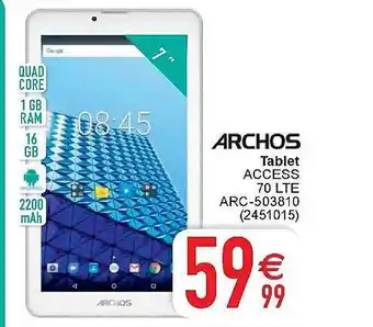 Cora Archos Tablet Access 70 Lte aanbieding