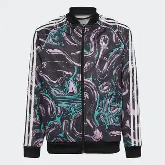 Adidas Adidas allover print sst track jacket aanbieding