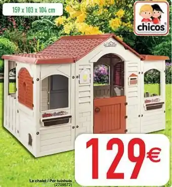 Le chalet - per tuinhuis 159x103x104 cm