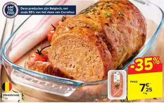 Carrefour Market Vleesbrood 1 kg aanbieding