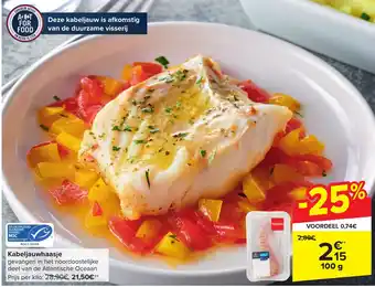 Carrefour Market Kabeljauwhaasje 100 g aanbieding