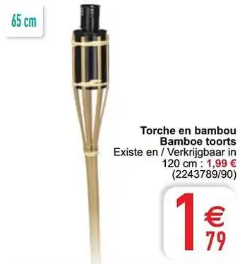 Cora Torche en bambou bamboe toorts aanbieding