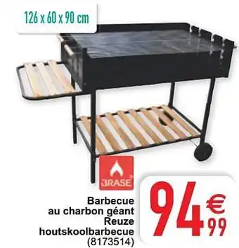 Cora Barbecue au charbon géant reuze houtskoolbarbecue aanbieding