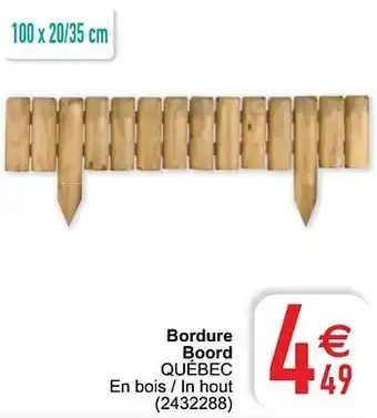 Bordure boord québec