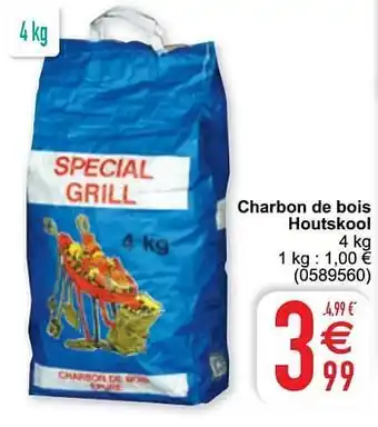 Cora Charbon de bois houtskool 4 kg aanbieding