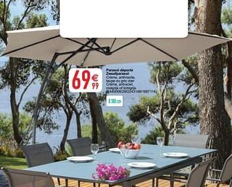 Cora Parasol déporté zweefparasol aanbieding