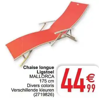 Cora Chaise longue ligstoel mallorca aanbieding