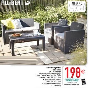 Cora Salon de jardin tuinsalon aanbieding