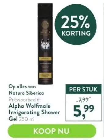 Alpha wolfmale invigorating shower gel 250 ml